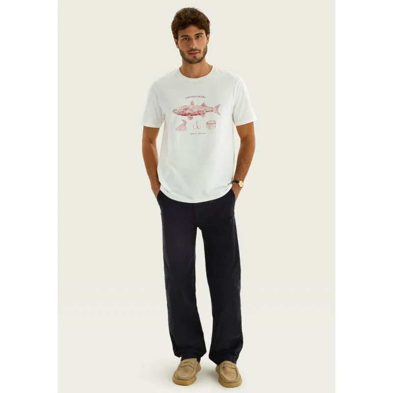 Calça Masculina Reta Chino Em Sarja - Preto 048