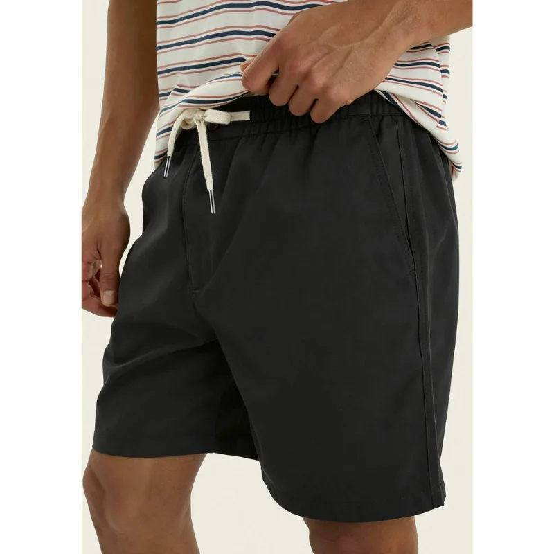 Bermuda Masculina Reta Em Sarja - Preto 040