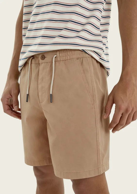 Bermuda Masculina Reta Em Sarja - Bege - Hering Adulto - Bermudas