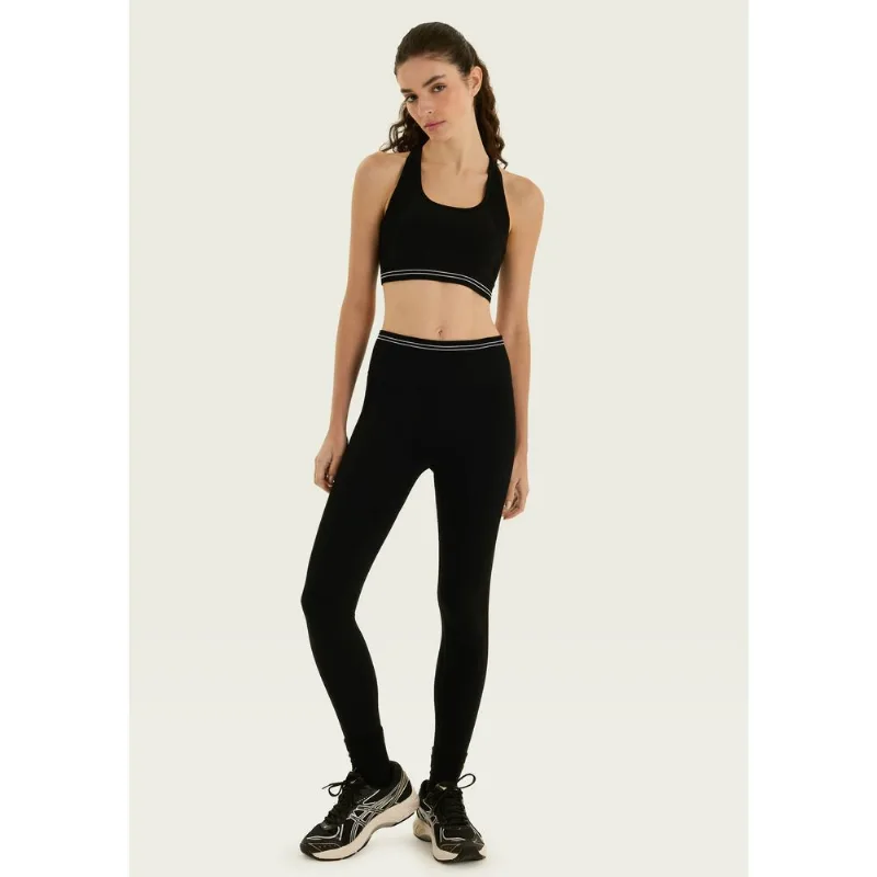 Calca Legging Esportiva Feminina Em Poliamida - Preto XG