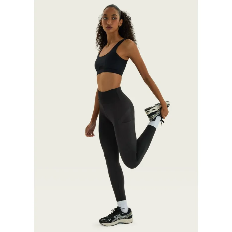 Calça Legging Esportiva Com Bolso - Preto M