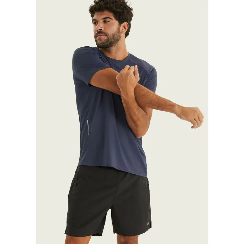 Camiseta Esportiva Masculina Manga Curta Hiit - Azul XG