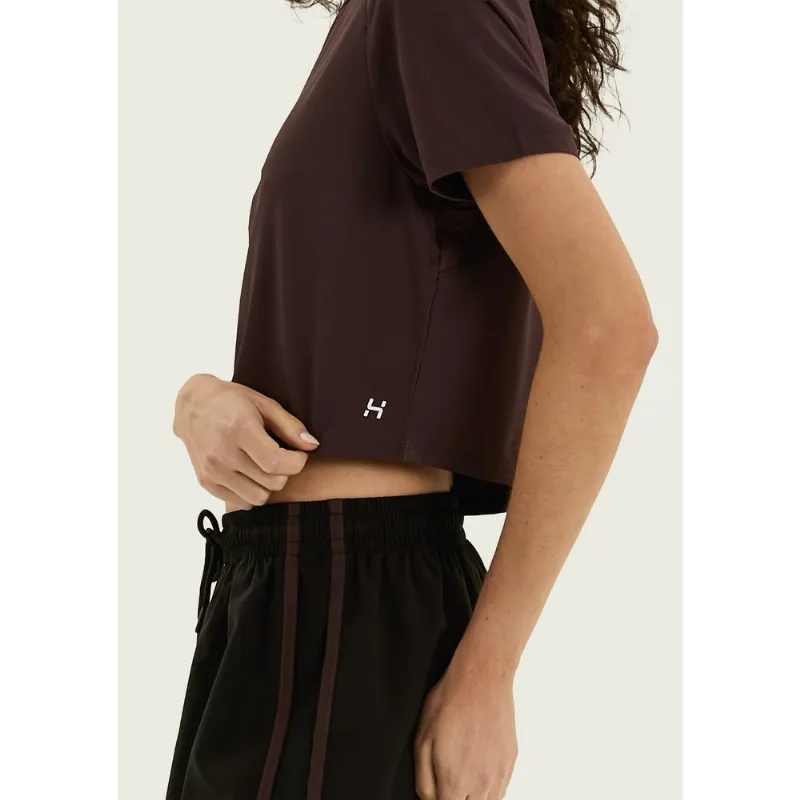 Camiseta Esportiva Feminina Secagem Rápida - Marrom XG