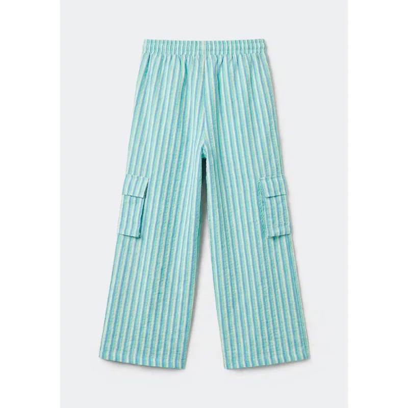 Calça Infantil Menina Reta Fio Tinto - Azul 006