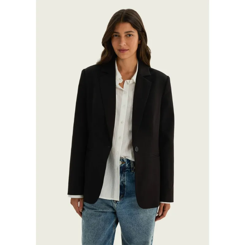 Blazer Feminino Em Crepe - Preto M