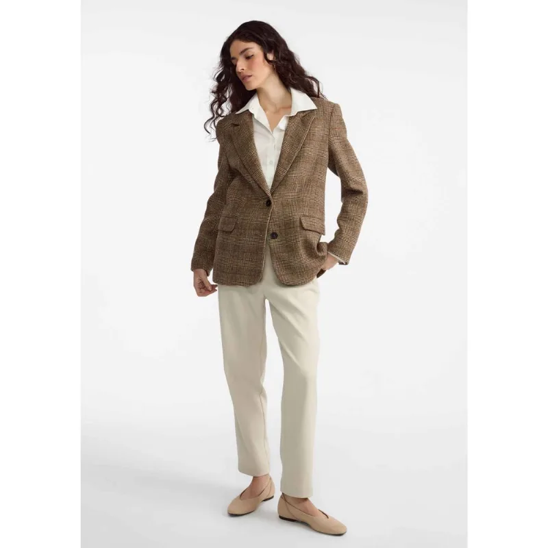 Calca Feminina Alfaiataria Slim - Bege 046
