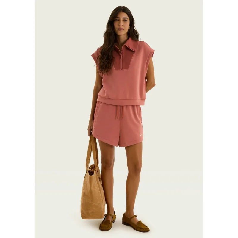 Colete Feminino Oversized Em Modal - Rosa XG