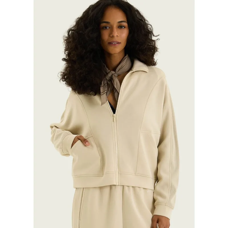 Jaqueta Feminina Oversized Em Modal - Bege XG