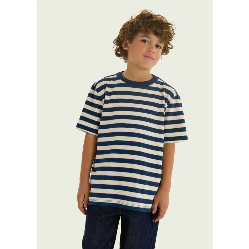 Camiseta Infantil Menino Estampada - Azul 012