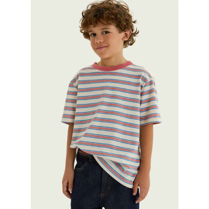 Camiseta Infantil Menino Estampada - Creme 016