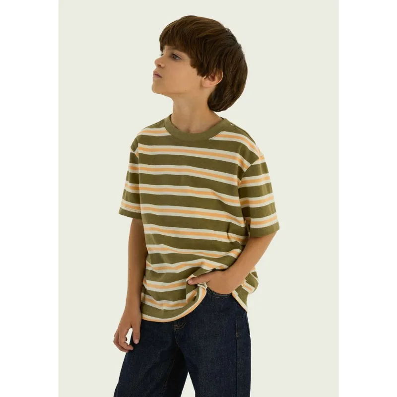 Camiseta Infantil Menino Estampada - Verde 006