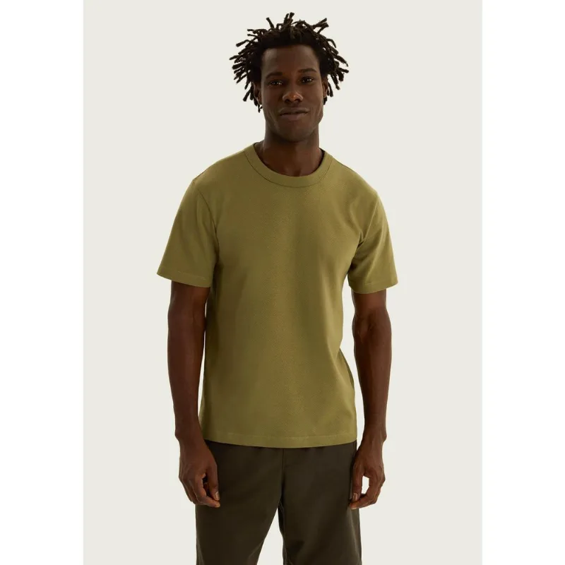 Camiseta Masculina Manga Curta Texturizada - Verde G