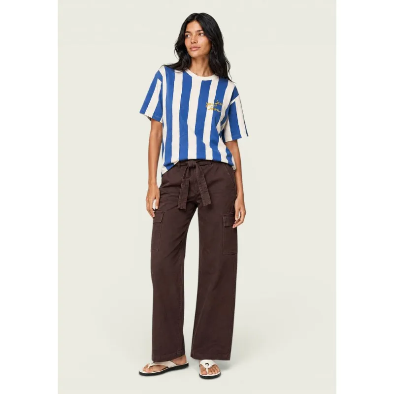 Calça Feminina Reta Cargo Em Tecido - Marrom 036