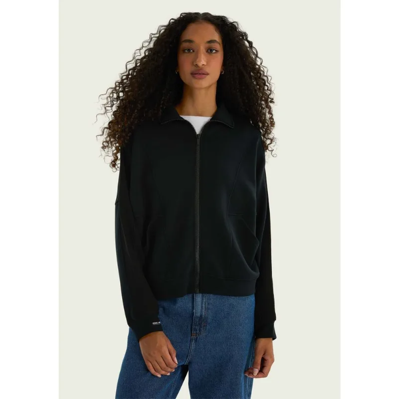 Jaqueta Feminina Oversized Em Modal - Preto M