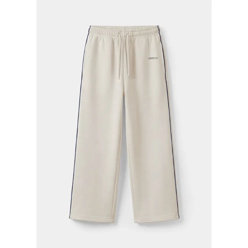 Calça Infantil Menina Reta Com Friso Lateral - Off white 012