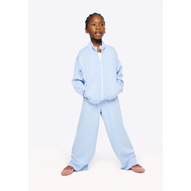 Calça Infantil Menina Reta Com Friso Lateral - Azul 008