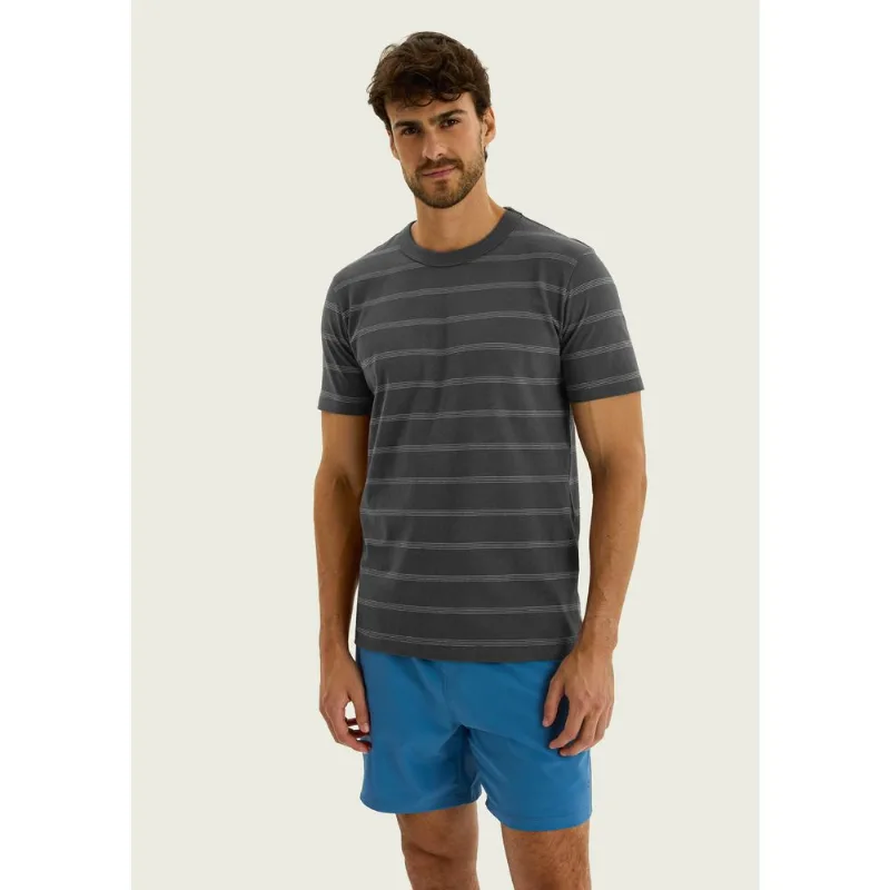 Camiseta Masculina Manga Curta Listrada - Cinza XG