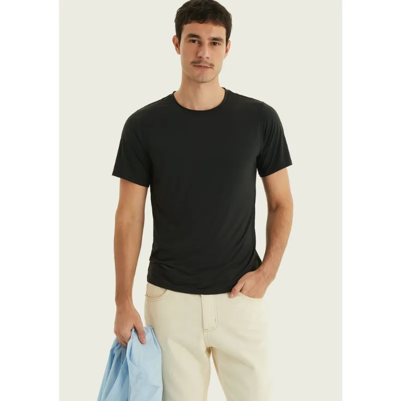 Camiseta Masculina Manga Curta Hering Refresca - Preto G