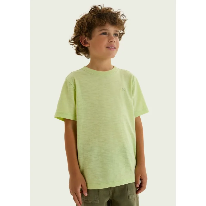 Camiseta Manga Curta Infantil Menino - Verde 016