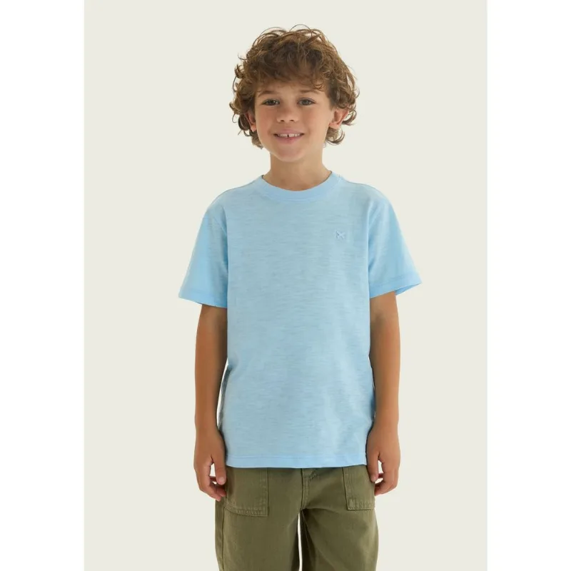 Camiseta Manga Curta Infantil Menino - Azul 004