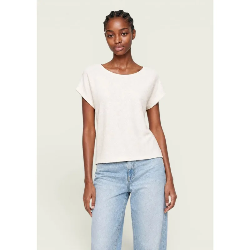 Blusa Feminina Manga Curta Texturizada - Off white P