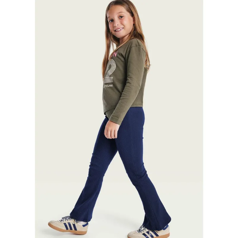 Calça Infantil Menina Flare - Azul 006