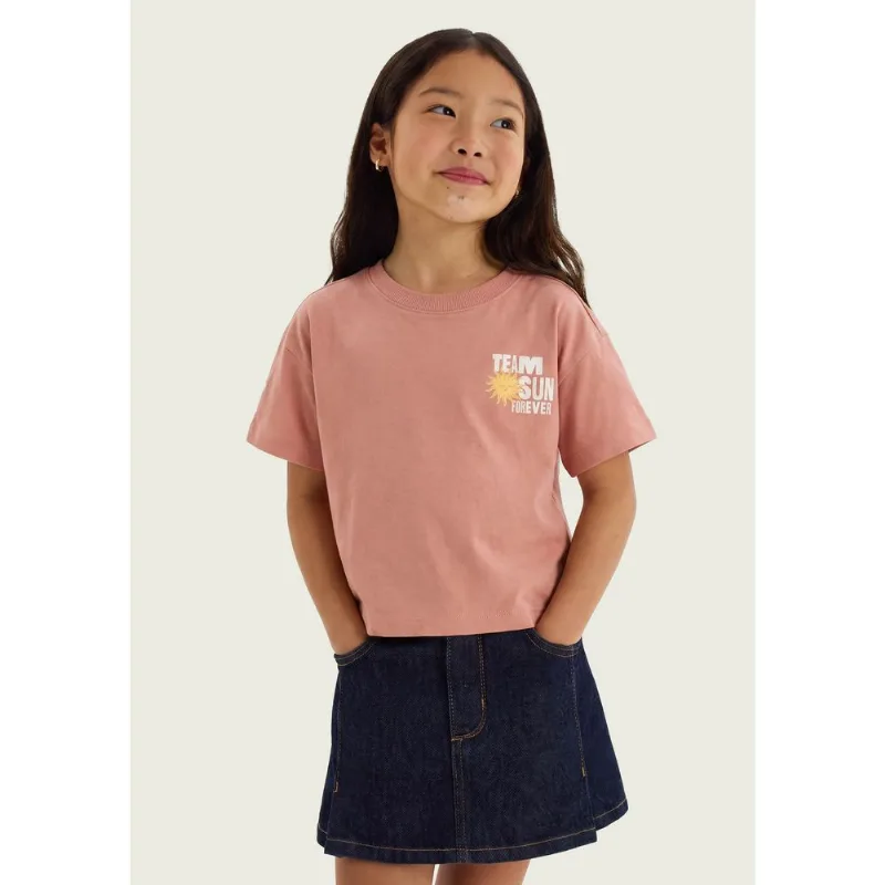Blusa Infantil Menina Box Com Estampa Frente E Costas - Rosa 004