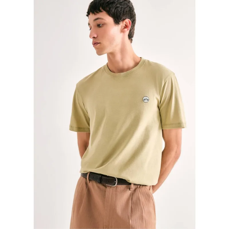 Camiseta Masculina Manga Curta Com Estampa - Verde XG