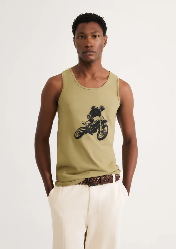 Regata Básica Masculina Slim Em Malha - Verde - Hering Adulto - Regatas