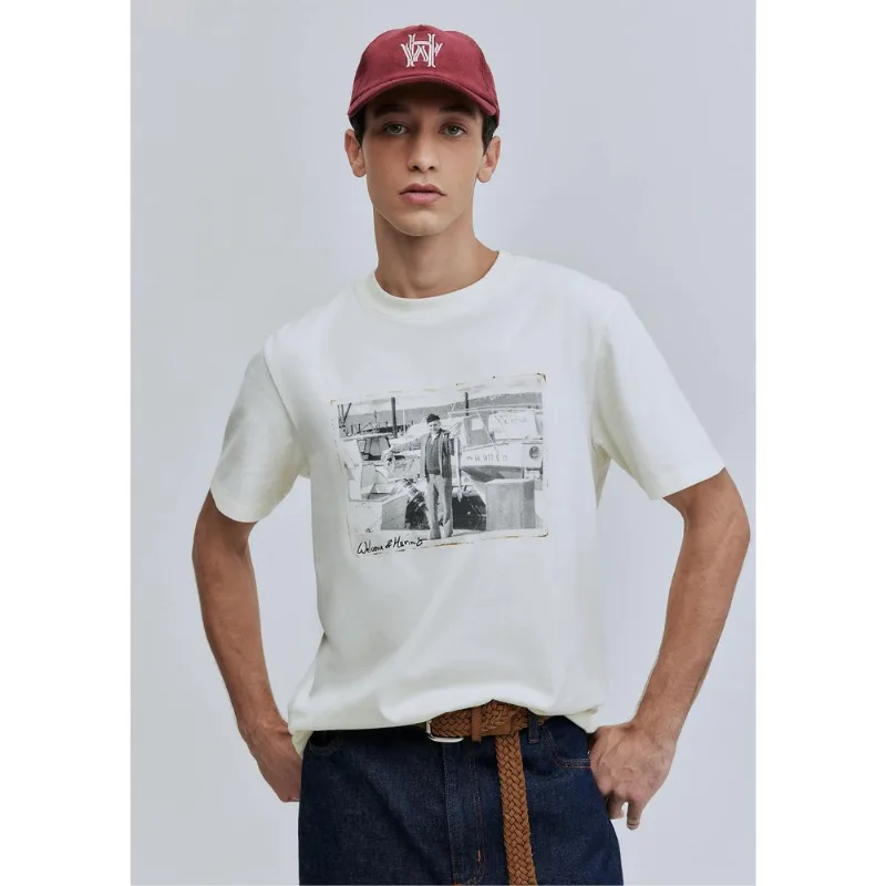 Camiseta Unissex Comfort Estampa Hering + Welcome - Off white XG