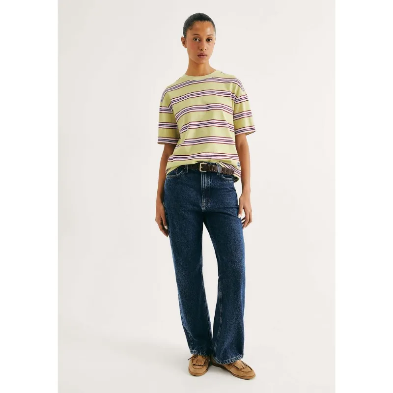 Calça Jeans Feminina Wide Leg Cintura Média - Azul 036