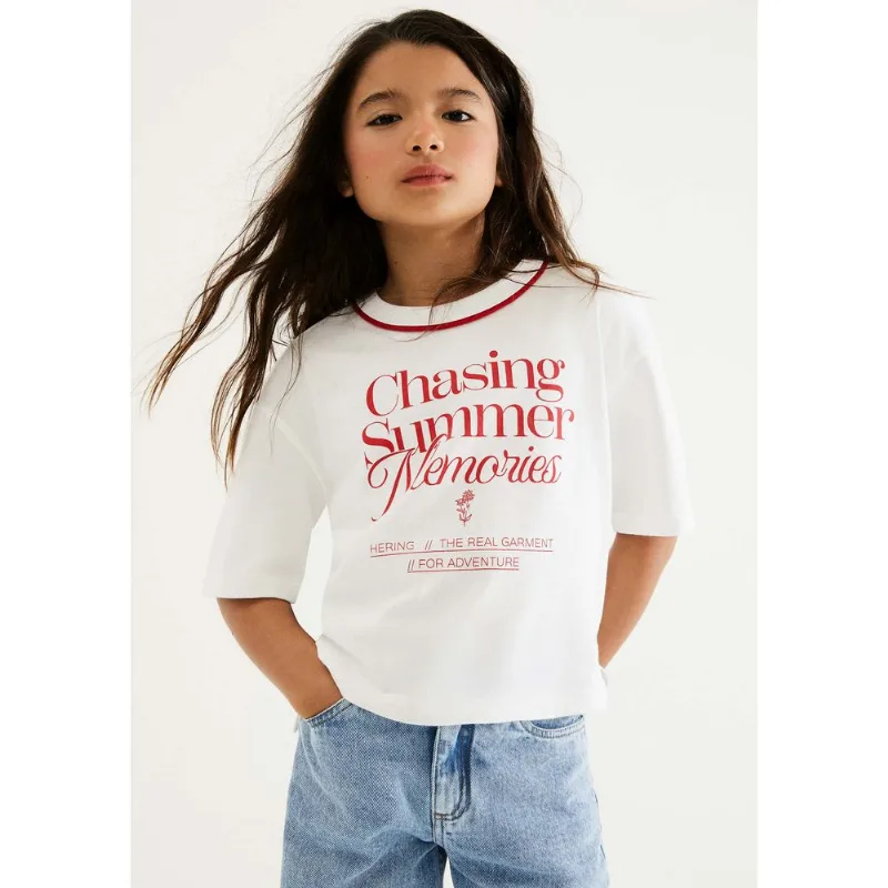 Blusa Infantil Menina Oversized Super Cotton - Branco 010