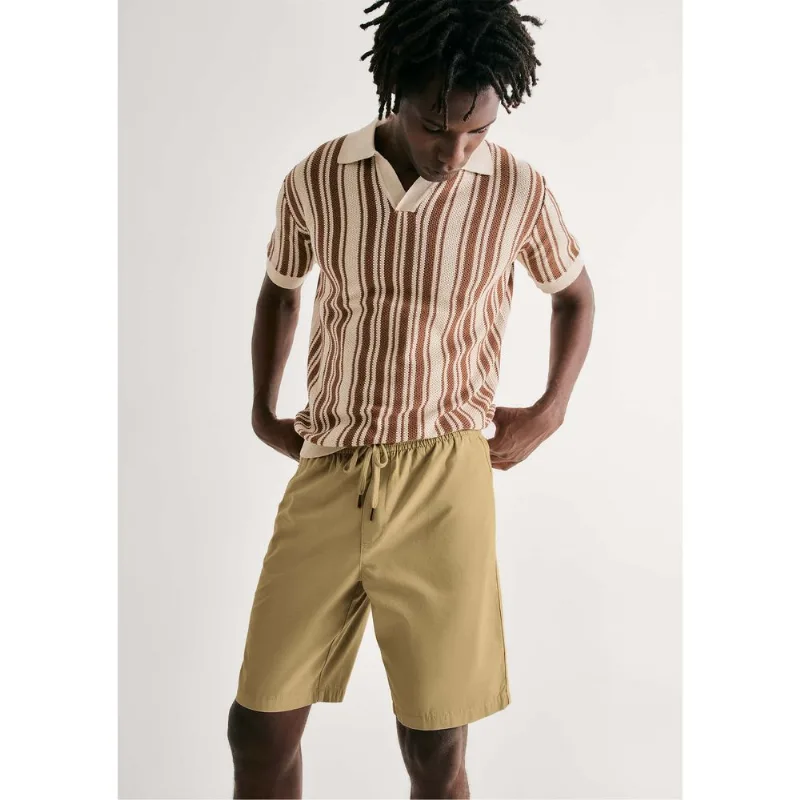 Bermuda Básica Masculina Em Sarja - Verde XXG