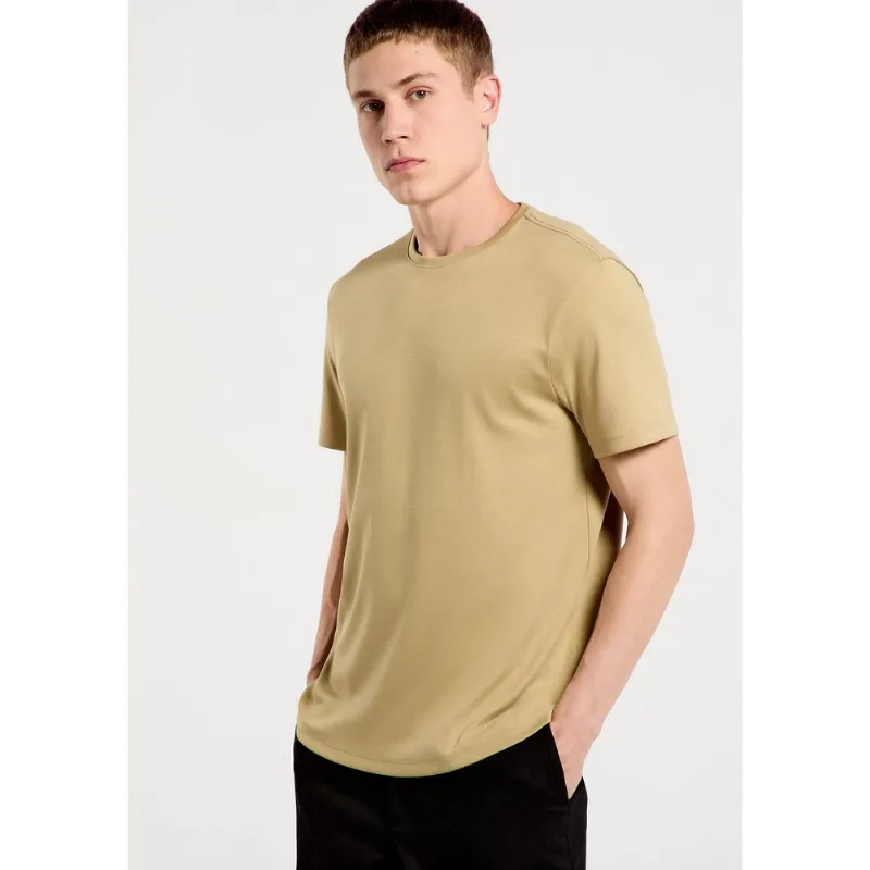 Camiseta Básica Masculina Manga Curta Pima - Verde XP