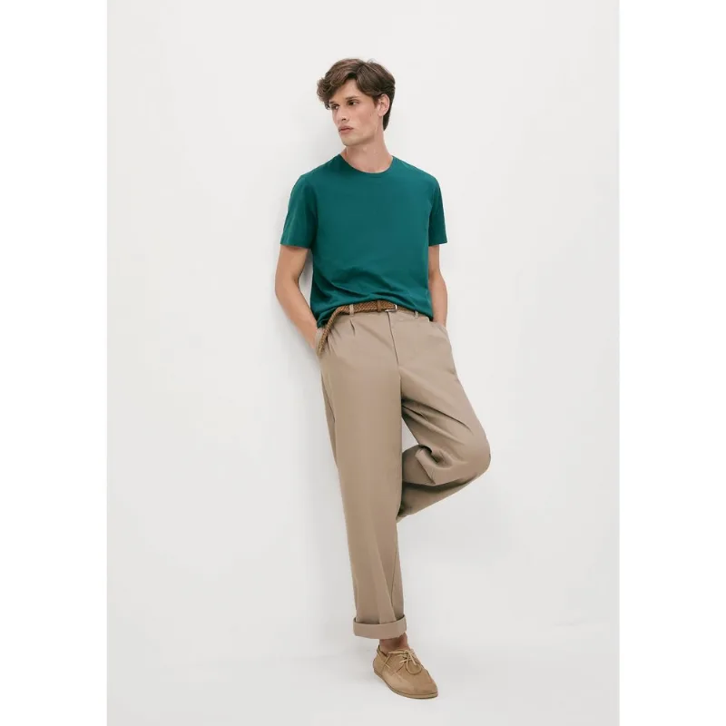 Camiseta Básica Masculina Manga Curta Pima - Verde EXG