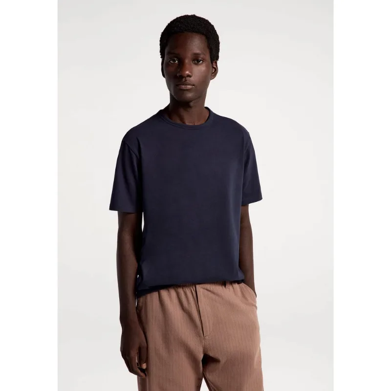 Camiseta Masculina Slim Algodão Peruano Soft Touch - Azul XXG