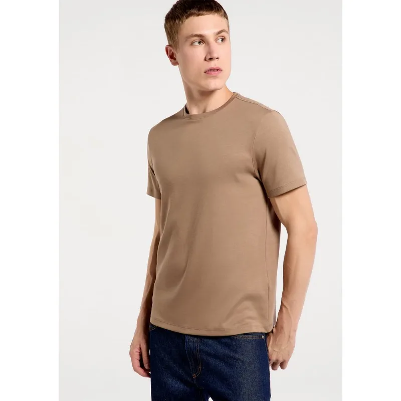 Camiseta Masculina Manga Curta Super Pima - Marrom G