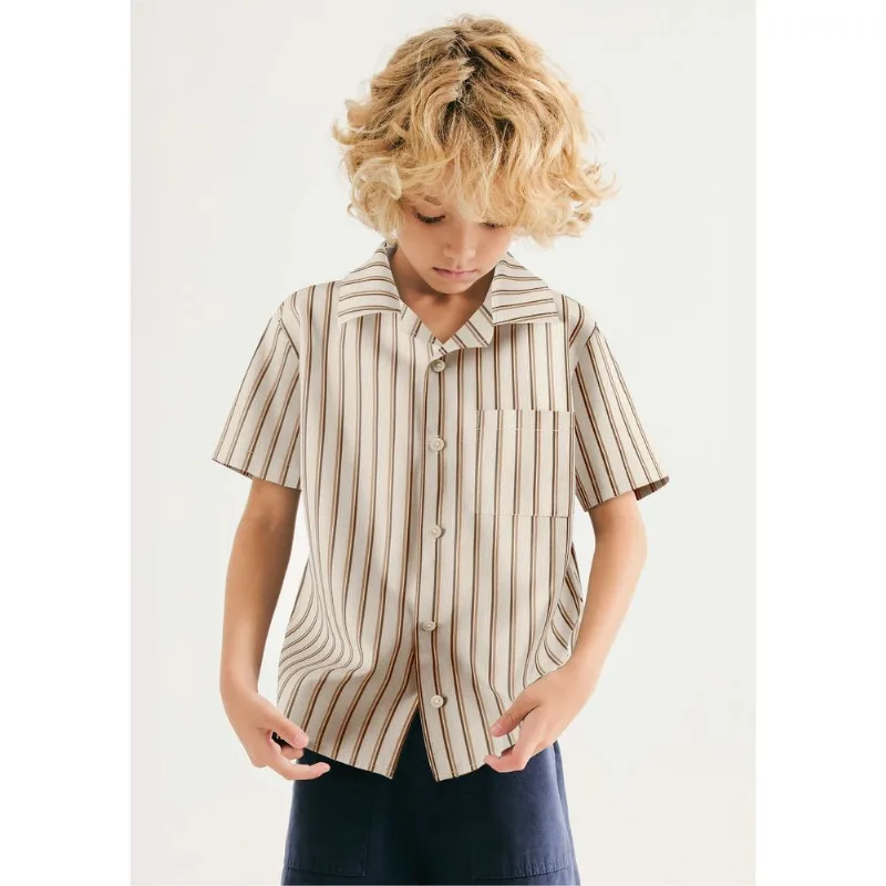 Camisa Infantil Menino Fio Tinto Comfort - Branco 004