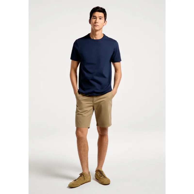 Bermuda Básica Masculina Chino Reta Em Sarja - Verde 038
