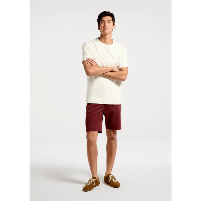 Bermuda Básica Masculina Chino Reta Em Sarja - Vinho 042