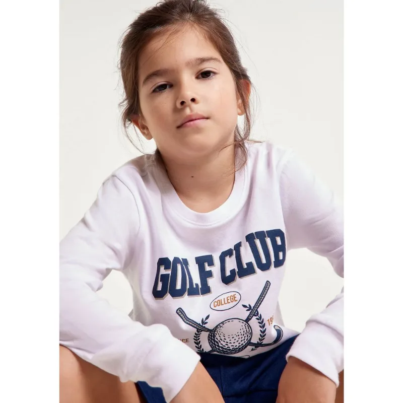 Camiseta Infantil Menino Manga Longa Com Estampa Hering Kids - Branco 012
