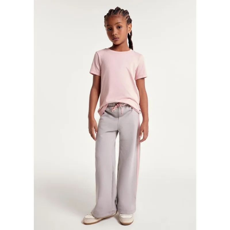 Blusa Manga Curta Infantil Menina Em Malha - Rosa 008