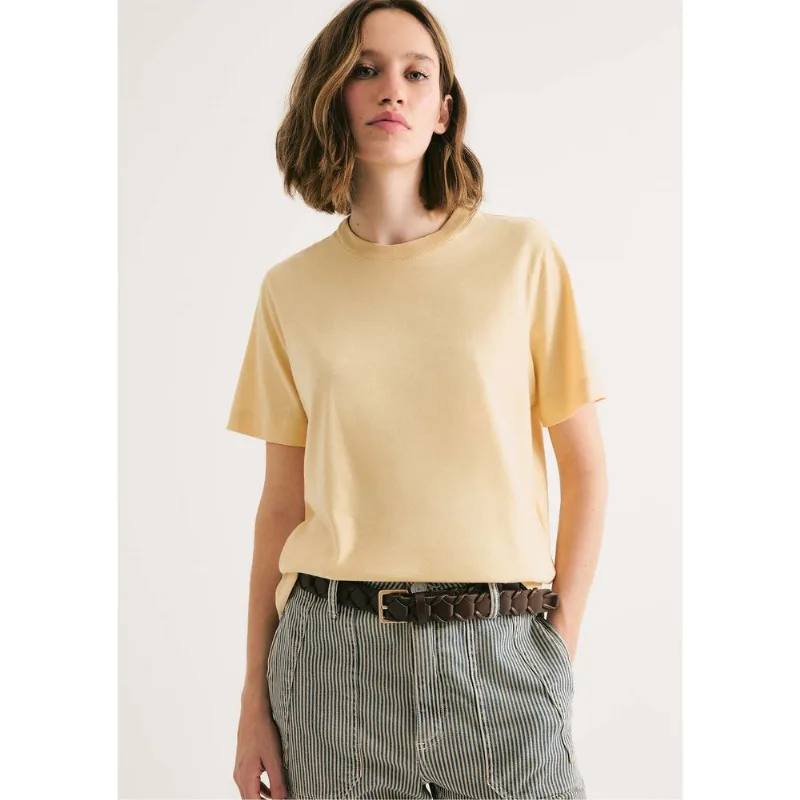 Camiseta Feminina Manga Curta Super Cotton - Amarelo M