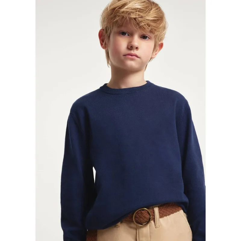 Suéter De Tricô Infantil Menino - Azul 012