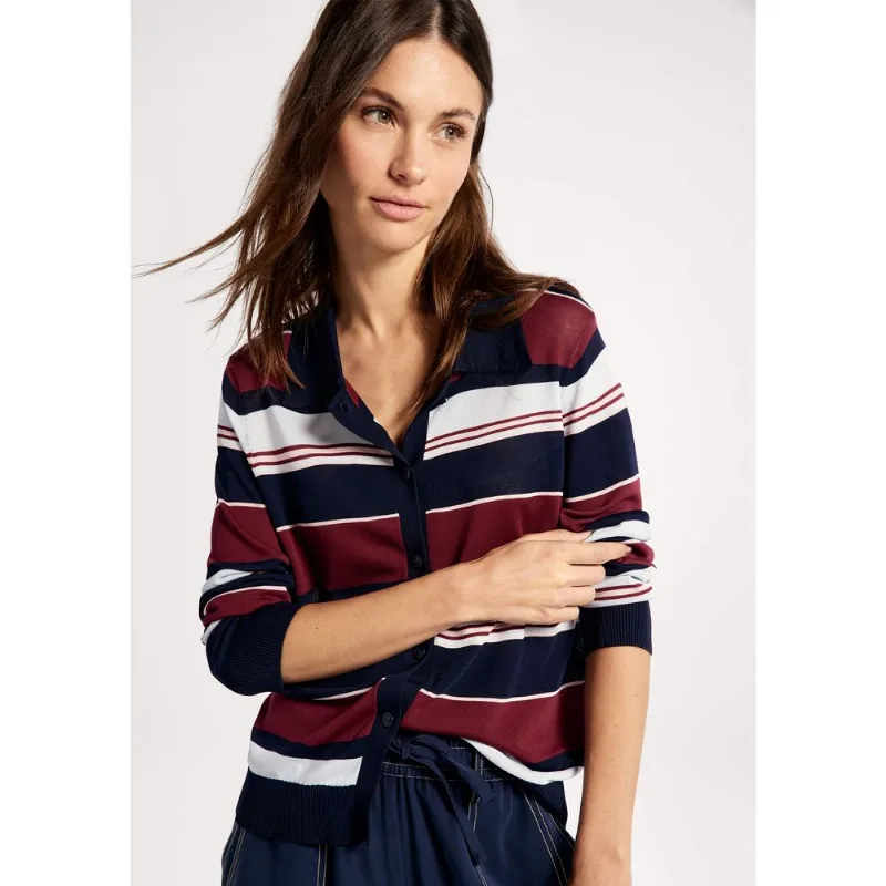 Cardigan Feminino Em Tricô Leve - Azul G