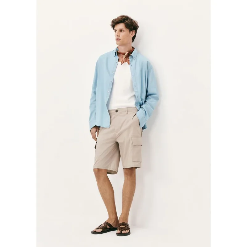 Bermuda Masculina Cargo Reta - Bege 050