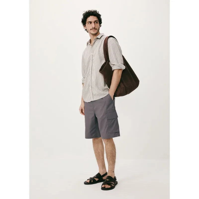 Bermuda Masculina Cargo Reta - Cinza 036