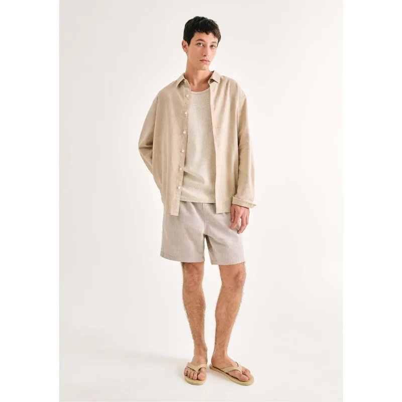 Bermuda Masculina Jogger Rústica - Caqui XXG
