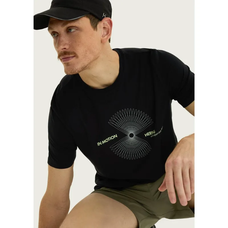 Camiseta Esportiva Masculina Com Estampa - Preto M