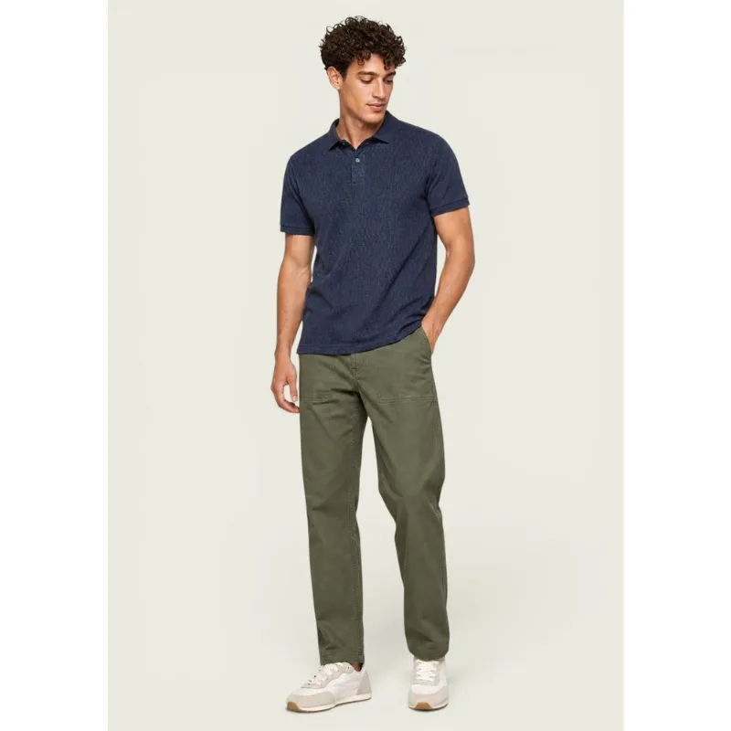 Calça Masculina Reta Em Sarja - Off white 050